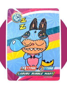 Labubu Game Collection Card (CX19): Dinosaur Monster Sleeping LABU-079